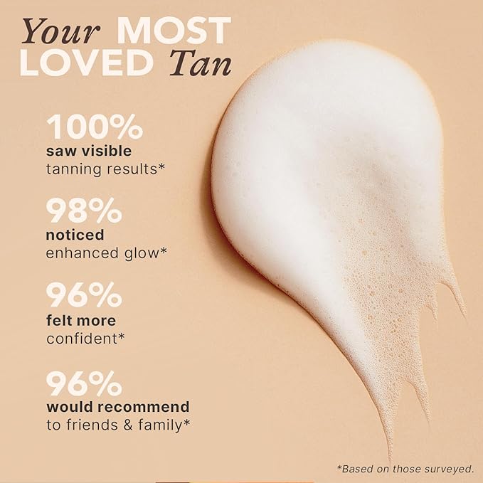 Self Tanner Mousse - USA Made with Natural & Organic Ingredients, Self Tanning Mousse for Fake Tan, Sunless Tanner for Pale Skin, Clear & Non Toxic Tanning Foam for Streak Free Finish, No Orange Color