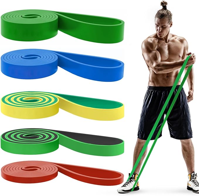 Pull Up Bands, Resistance Bands, Pull Up Assistance Bands Set for Men & Women, Exercise Workout Bands for Working Out, Body Stretching, Physical Therapy, Muscle Training