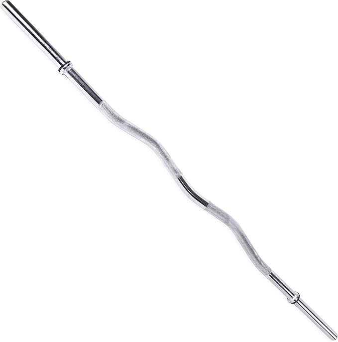 Cap Barbell 47-Inch Standard Solid E-Z Curl Bar