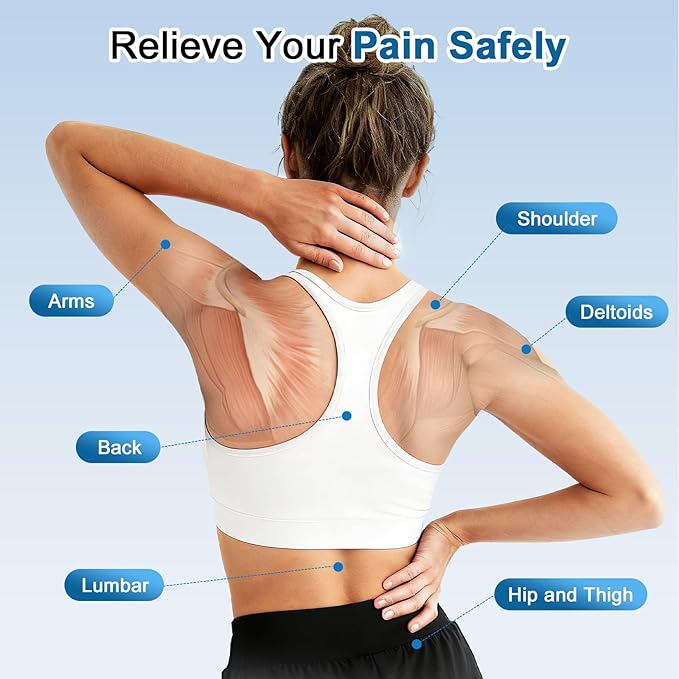 TENS Unit EMS Muscle Stimulator for Pain Relief, 4-in-1 TENS & EMS & Relax & DIY, 4-Channel 60 Modes 30 Intensity with Upgraded Color Screen for Back, Neck, Shoulder, Sciatica