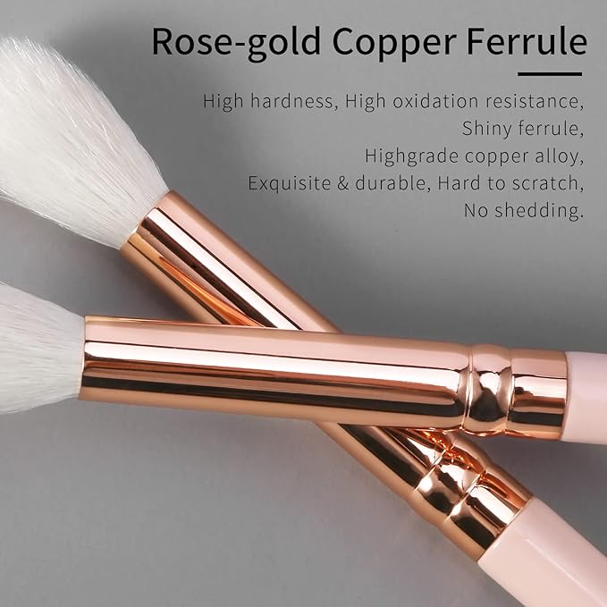 ENZO KEN Natural Goat Hair Eyeshadow Blending Brush - Eye Blending & Contour Brush, Single Piece, E204L