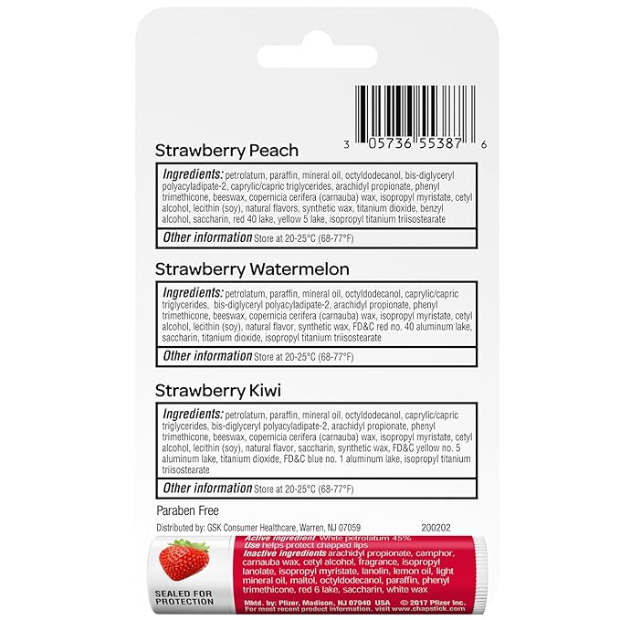 ChapStick Strawberry Lip Balm Bundle –