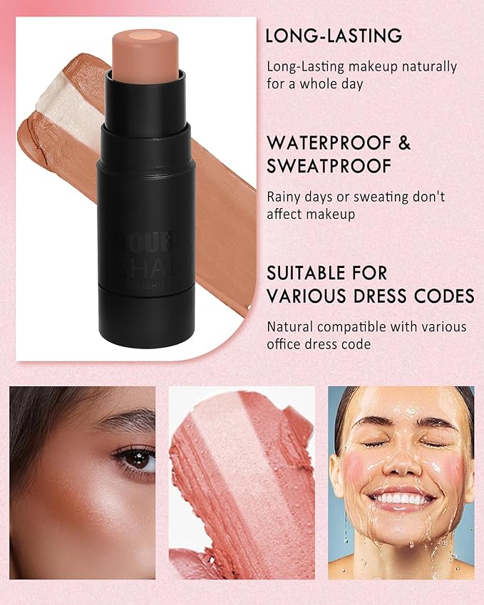 Cream Blush Stick Makeup for Cheeks, Natural Matte for Women-01