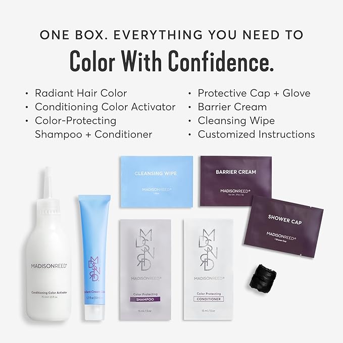 Madison Reed Radiant Hair Color Kit - 5NGV Dark Golden Brown with Warm Tones (Napoli Brown), Dimensional Gray Hair Blending Permanent Hair Dye, PPD-Free & Ammonia-Free, 2 Pack
