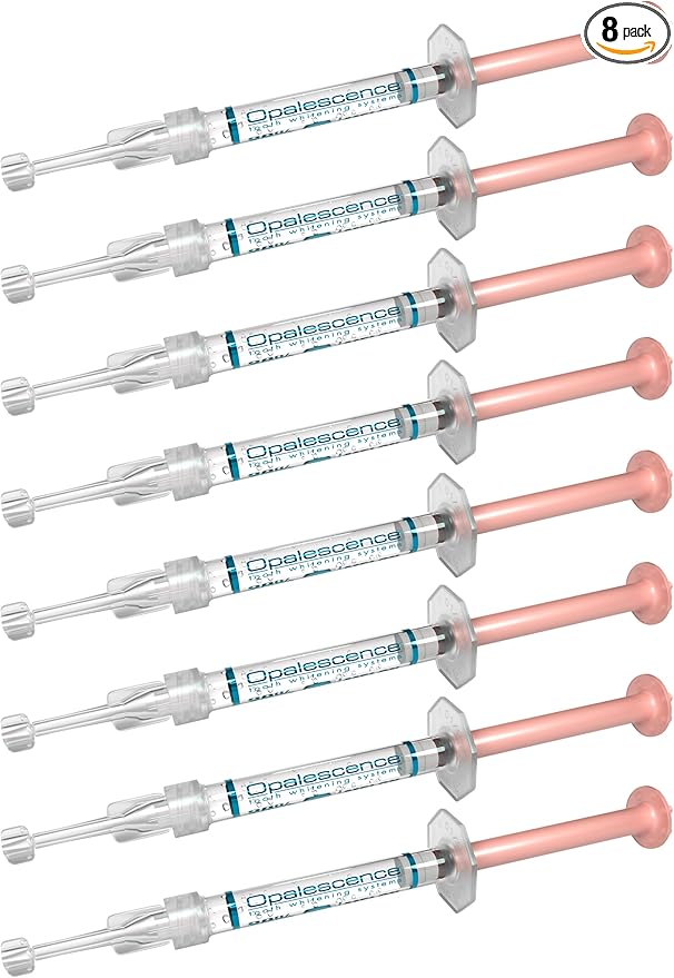Opalescence 35% with PF Gel Syringes Teeth Whitening - (8 Syringes) Refill Kit Carbamide Peroxide. Made by Ultradent, in Melon Flavor. Tooth Whitening Refill Syringes 5404-4
