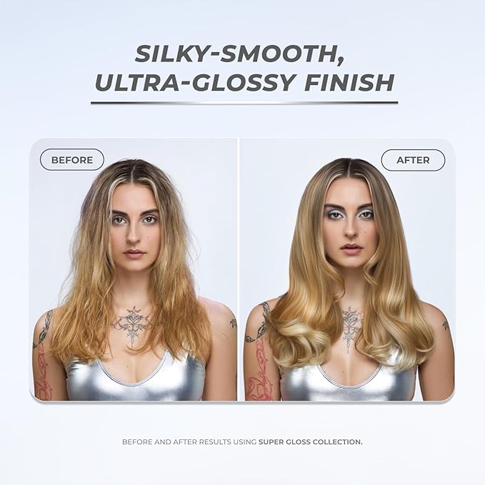 XMONDO Hair Super Gloss Shine + Defrizz Serum – Instant Gloss, Zero Frizz | Softens Dry Ends + Adds Mirror Shine
