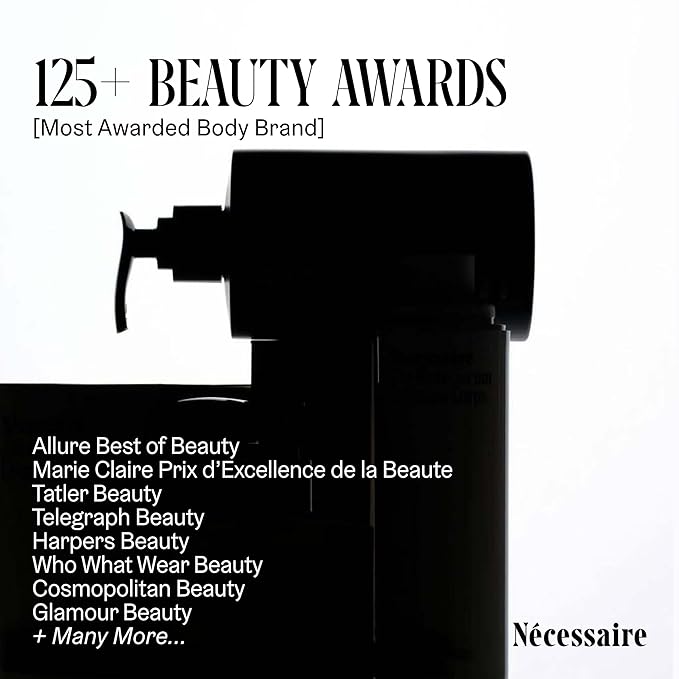 Nécessaire The Body Lotion Fragrance-Free - Multi-Peptide Moisturizer - Firming Body Lotion for Women + Men. 2.5% Niacinamide. Non-Comedogenic + Hypoallergenic for Sensitive Skin– 200 ml/6.8 fl oz