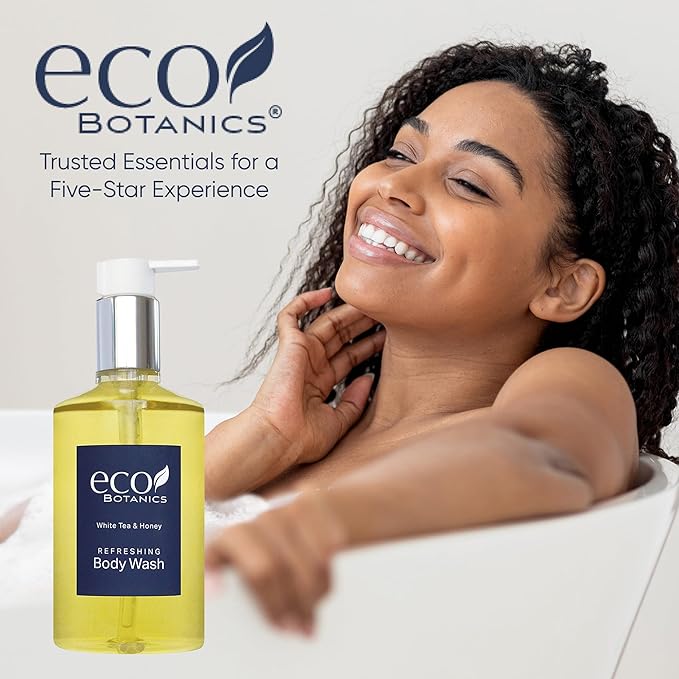 Terra Pure Eco Botanics Body Wash, Retail Size Hotel Amenities, 10.14 oz. (Single)