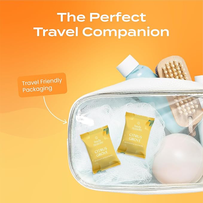Body Restore Shower Steamers Aromatherapy 15 Pack – Valentines Day Gifts for Her and Him, Birthday Gifts for Women and Men, Relaxation, Stress Relief, Self Care – Citrus