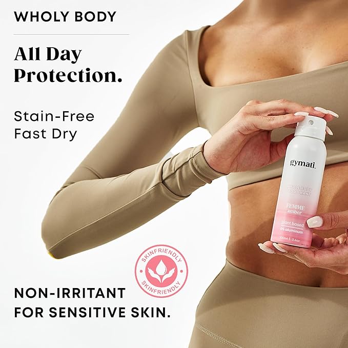 Gymati Natural Deodorant Body Spray Aluminum Free For Women