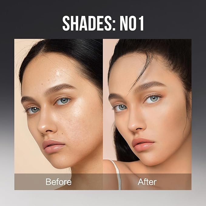 CARSLAN Black Magnet Liquid Foundation, 24H Longlasting Matte Finish Face Base Makeup, Waterproof, Smudgeproof, Buildable, Full Coverage Natural Finish, 30ml/1.05 Fl Oz, P02 For Light Skin