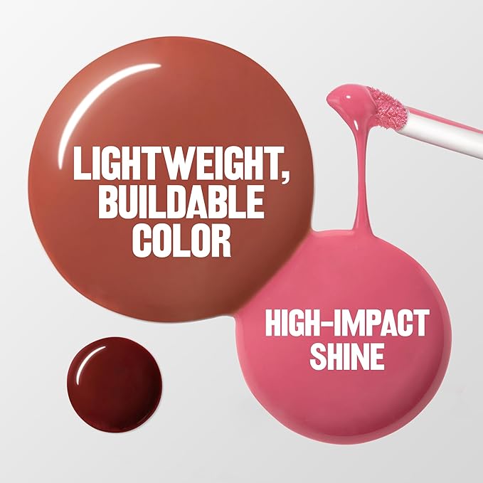 REVLON PhotoReady Instant Plump Serum, Plumping Gloss, Hydrating, Non-Sticky & High Shine Finish, 001 Needleless To Say, 0.25 fl oz