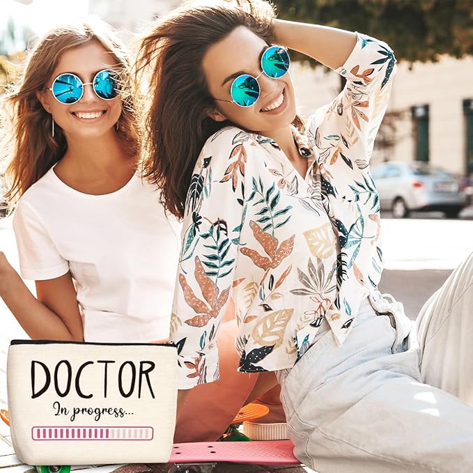 jealance Doctor Gifts Cosmetic Bag Medical Assistant Gifts Pharmacist Gift Makeup Organizer Bag Retirement Gift Travel Toiletry Bags Surgical Tech Week Gifts for Friends Christmas Birthday Graduation