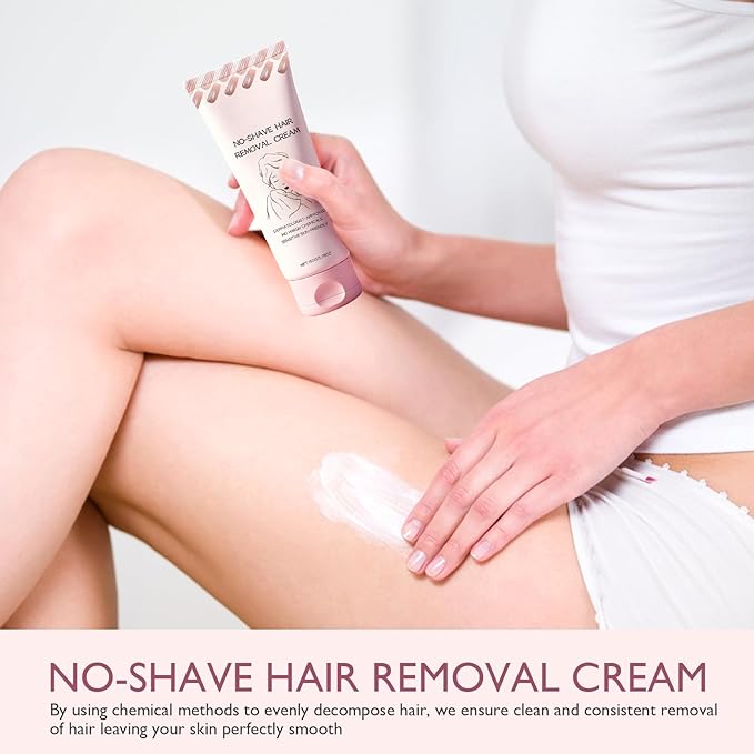 New No Shave Hair Removal Cream,Fast and Gentle, Suitable for Sensitive Skin, Fast and Gentle, Moisturizes and Nurtures Skin, Leaving it Soft and Protected after Hair Removal