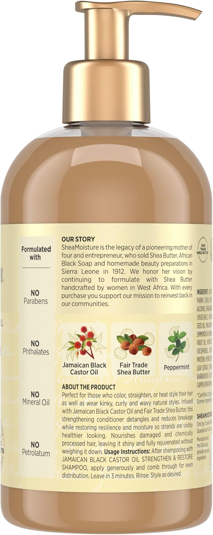 Shea Moisture Jamaican Black Conditioner Strength/Grow 13 Ounce (384ml)