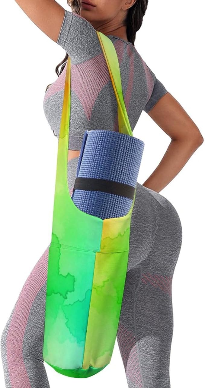 Stylish Yoga Mat Bag for Women Exercise Mat Holder with Shoulder Strap Yoga Mats Totes Sports Storage Bag