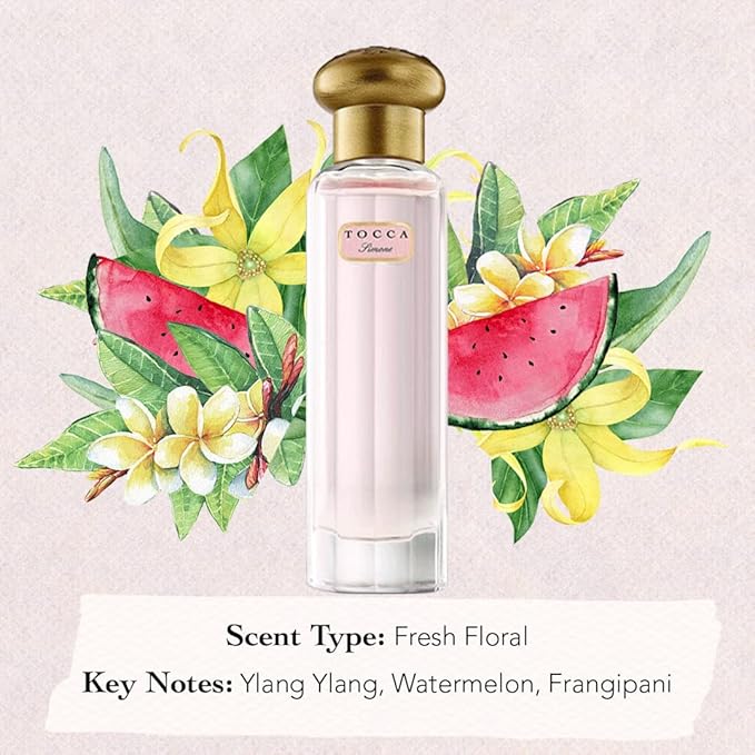 Tocca Eau de Parfum Set for Women, Simone (20ml + 50ml) - Fresh Floral - Breezy, Sparkling, Radiant - Hand-Finished Bottle