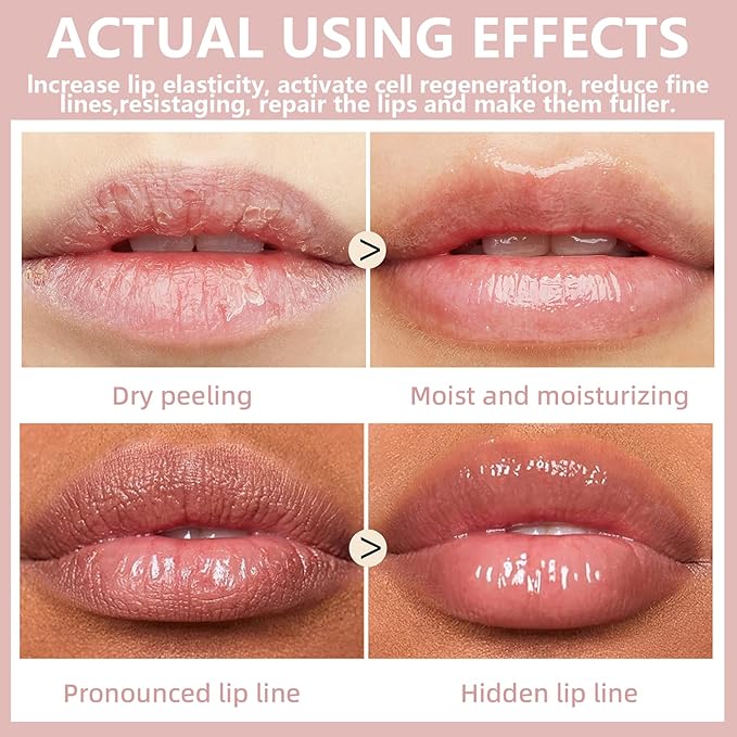 3Pcs Lip Plumper Gloss Set, Roll Plumping