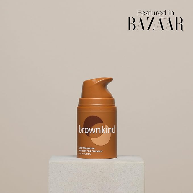 brownkind Glow Moisturizer – Hydrating Cream with Niacinamide & Squalane, Smooth Texture, Radiant Finish, Ideal for Melanin-Rich Skin, 50ml