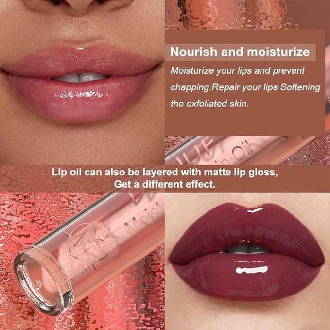 12 Colors Lip Gloss Set for Women, Hydrating Shiny Lip Glaze with High Pigment, Moisturizing Non-Sticky Lip Tint Set, Glossy & Nude Shades for Daily Makeup, Long-Lasting Lip Color Gift Kit (Set 01)