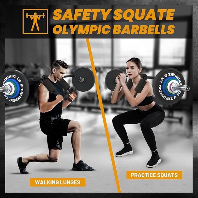 7FT Safety Squat Bar Load 700LBS 2" Sleeve