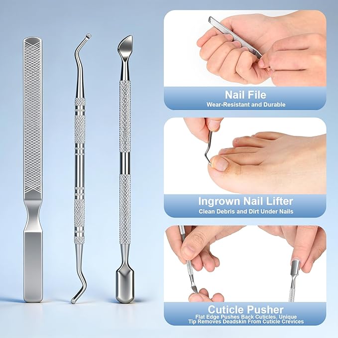 Upgraded Senior-Friendly Heavy-Duty Toenail Clipper, Large-Size Angled Toenail Clipper for Men, Seven-Angle Curved Nail Clippers, Heavy-Duty Wide-Blade Ingrown Toenail Specific Nail Clipper.