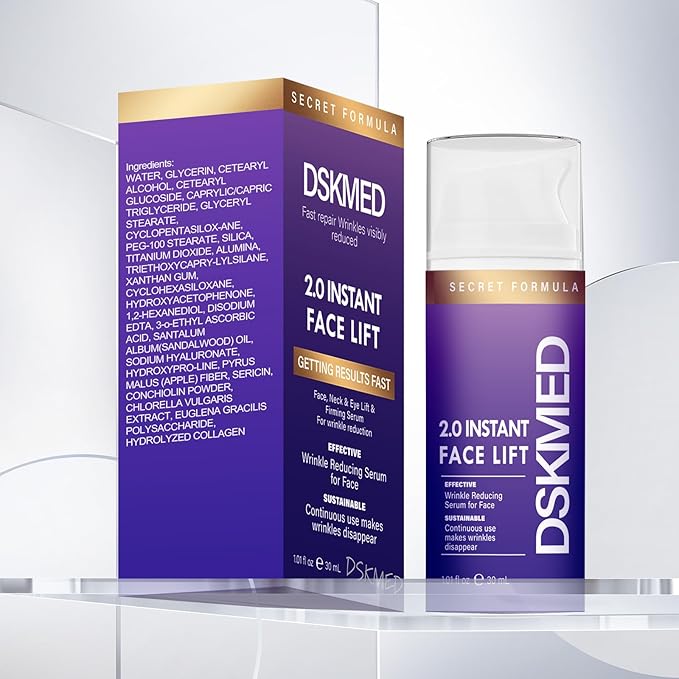 DSKMED Under Eye Bags and Wrinkles 2.0- Instant Face Lift Cream,Remove Dark Circles, Bags Under Eyes, Fine Lines, Wrinkles and Neck Lines