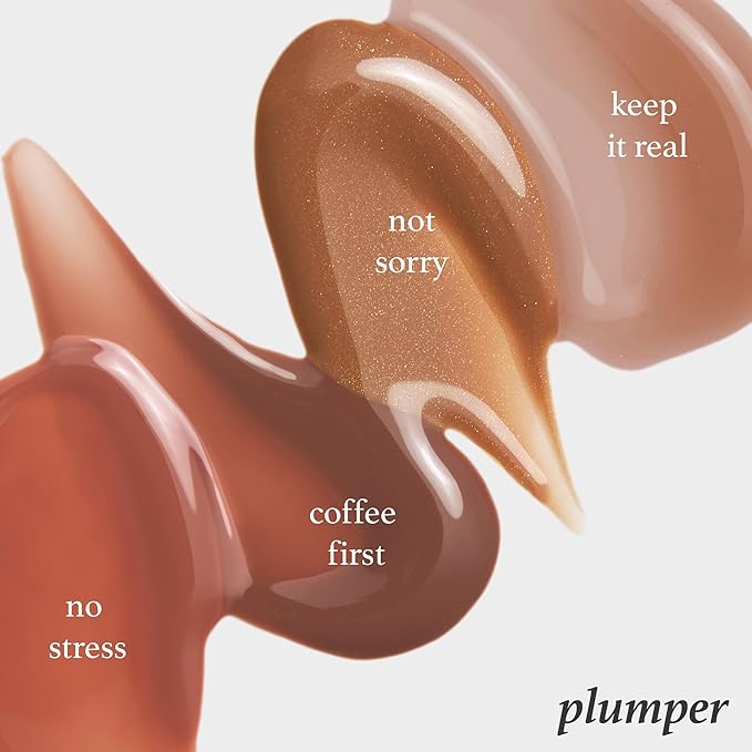 Julep So Plush Plumping Lip Gloss - Keep It Real - High-Shine Hydrating Lightweight Lip Color - Non-Sticky Formula - Vitamin E Soothes and Repairs Lips