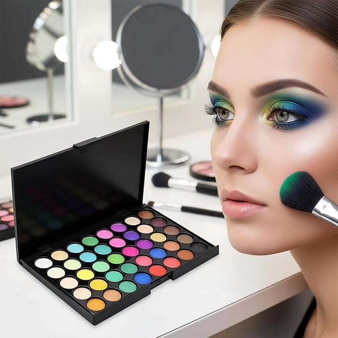 All in One Makeup Kit for Women Full Kit - 40 Colors Eyeshadow Palette, 15 Concealer Palette, Lip Gloss, Contour Stick, Brow Pencil, Eyeliner, Mascara & Mini Brush Set