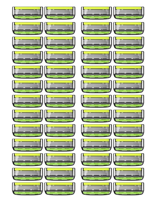 Dorco Pace 6 Pro - Six Blade Razor System with Trimmer - 52 Pack Refill (No Handle)