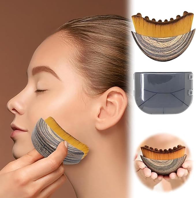 New Lymphatic Contour Face Brush, Dry Brushing Face Brush, Lymphatic Drainage Massager for Face, Chin & Jawline Sculpting, Ergonomically Designed to Fit The Skin Precisely and Relieve Fatigue