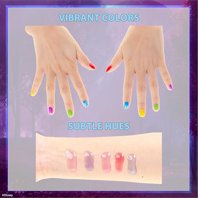 Disney Frozen 2 Super Sparkly Cosmetic Makeup Set for Girls with Lip Gloss Nail Polish Nail Stickers 11 Pcs Perfect for Birthday Gift Age 3+ by Townley Girl