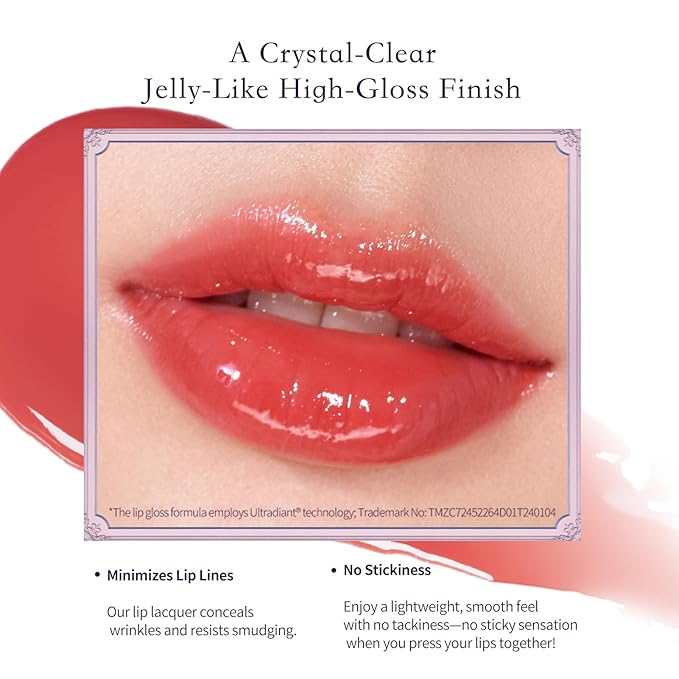 Flower Knows Midsummer Fairytales Lip Gloss-Glowy Moisturizing Coating Lip Lacquer-Hydrating Tinted Lip Oil for Girls&Women-Vegan & Cruelty Free-0.17Fl Oz(G08 Mystery Island)