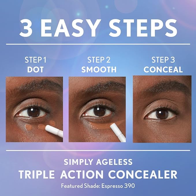 COVERGIRL Simply Ageless Triple Action Concealer, Warm Beige, of 1