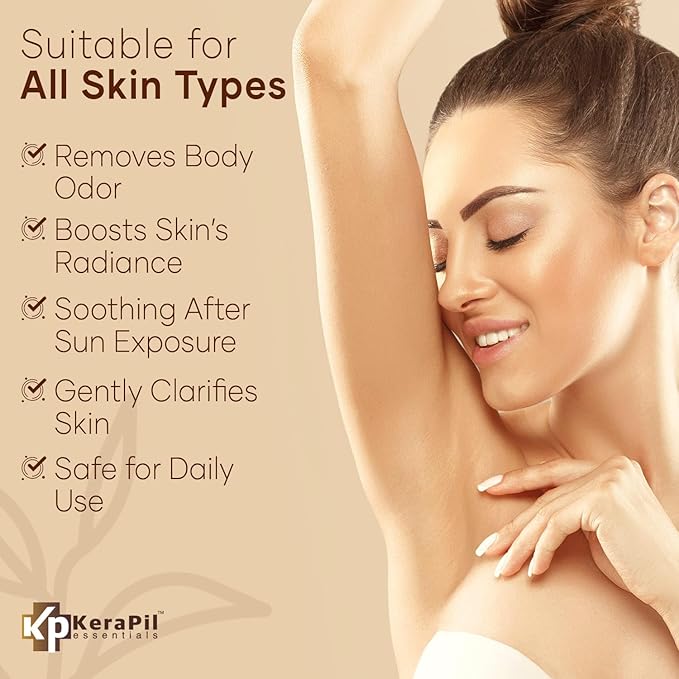 KERAPIL Exfoliating Body Wash with Salicylic Acid - No Dry Out, Gentle Exfoliates Rough and Bumpy Skin, Body Acne Wash, BHA & AHA - Coconut and Vanilla Salicylic Acid Body Wash - (16 fl oz x 2)