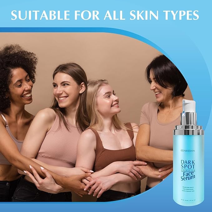 EnaSkin Dark Spot Remover for Face: Hyperpigmentation Body Treatment for Freckles Melasma Age Spot Sun Spot - Dark Spots Corrector Serum for Women and Men (2.0 Fl Oz)