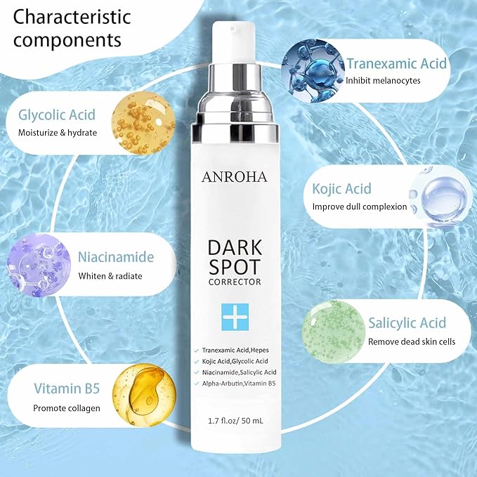 Dark Spot Remover for Face and Body Serum Promotes Anti-Aging Effect - Dark Spot Corrector for Women and Men with Niacinamide Kojic Acid & Salicyic Acid 50ml /1.7fl oz