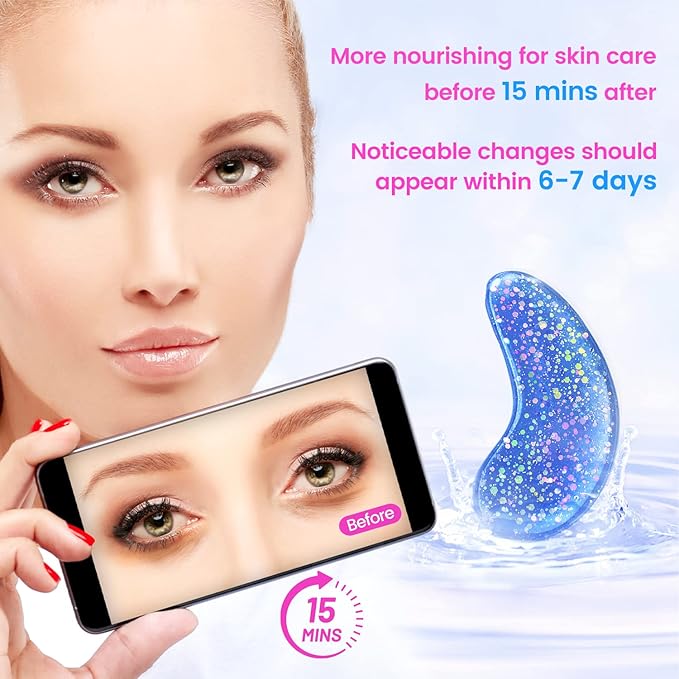 Onespring Eye Masks (36 Pairs) - Under Eye Patches for Relieves Dark Circles, Fine Lines and Puffiness, Revitalizing Eye Gel Pads - Ideal for Daily Skin Care & Gift Choice