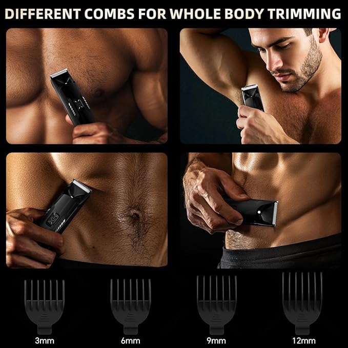 Hair Clippers for Men, Cordless Clippers for Hair Cutting with Type-C Fast Charging, Clippers and Trimmers Set for Hair Cutting, Beard Trimmer, Rechargeable Electric Shaver, Gifts for Men