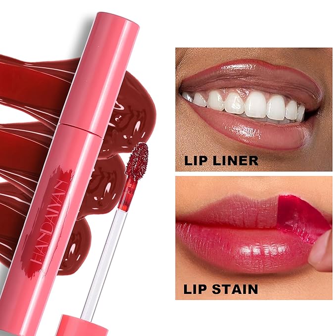 Peel Off Lip Tint, Wipe-On Colour Liquid Lipsticks, Glaze,