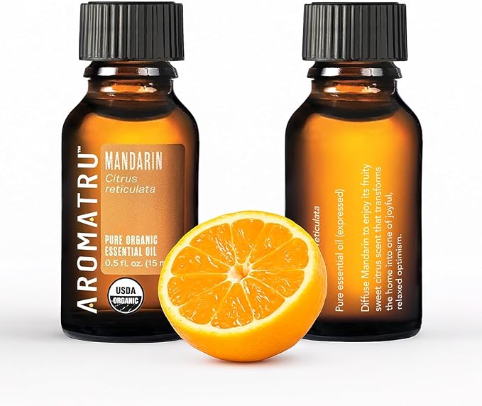 Slumber Essential Oil Kit – True Lavender, Red Cedar, Mandarin, and Petitgrain Bigarade – Organic & Wildcrafted – ISO Certified – No Synthetic Fillers – Ethically Sourced