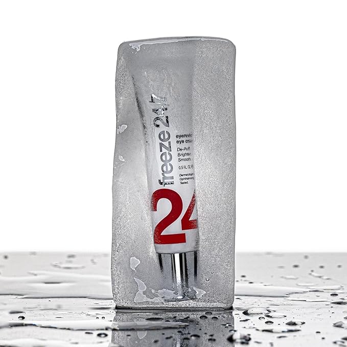 Freeze 24/7 EyeRevive Eye Cream - Depuffing & Illuminating Formula with Caffeine, Seaweed, Ceramides, Reduces Dark Circles, Fine Lines, Hydrates & Revitalizes Delicate Undereye Skin - 0.5 fl oz/ 15 mL