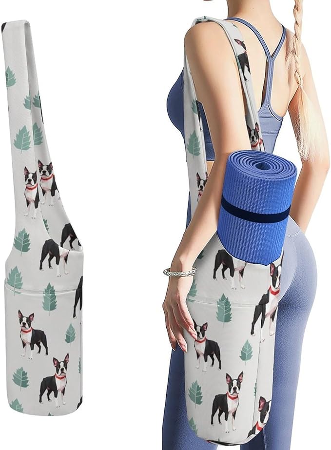 Portable Yoga Mat Carrier Single Shoulder Bag with Pocket Spacious for Yoga Gym Fitness Travel