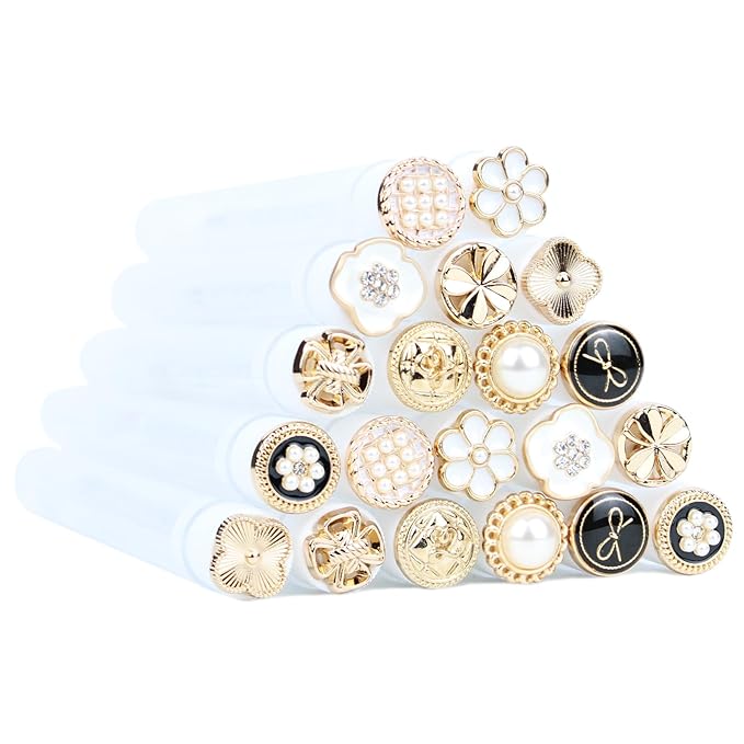 20pcs Mascara Wands Tube Reusable Lash Spoolies Golden Crystal Eyelash Brush Tubes Spoolies Lash Extension Brushes Applicators Makeup Tools (Golden Metal-2-MIX)