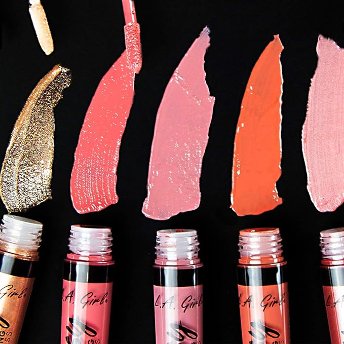 L.A. Girl Glossy Plumping Lipgloss- Plush (Pack of 2)