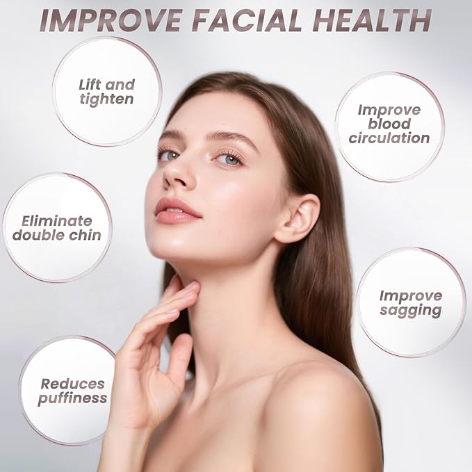 Demarzily Lymphatic Contour Face Brush,Dry Lymphatic Drainage Massager,Soft Dry Brushing Beauty Tool for Jawline, Chin & Facial Sculpting Designed to Fit The Skin Precisely and Relieve Fatigue (2PCS)