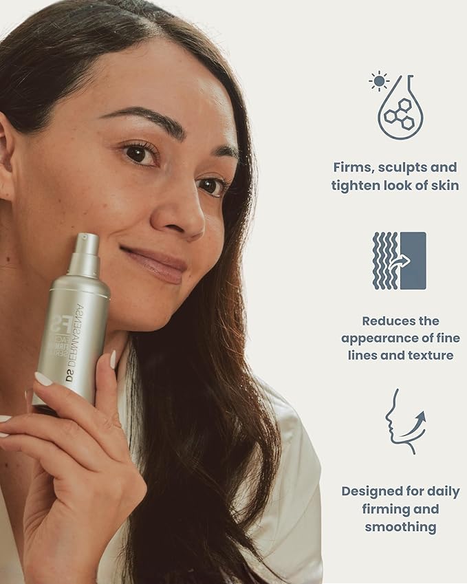 DS Dermasensa FS Facial Firming Serum – Instant Lift & Skin Tightening Treatment with Peptides & Hyaluronic Acid – Targets Loose Skin from Weight Loss & Fine Lines – 1 fl oz (30ml)