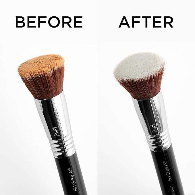 Sigma Beauty Sigmagic Foam Makeup Brush Shampoo – Makeup Brush Cleaner Solution with Professional Grade Formula to Remove Makeup Residue and Build Up on Brushes & Sponges (6.76 FL Oz)