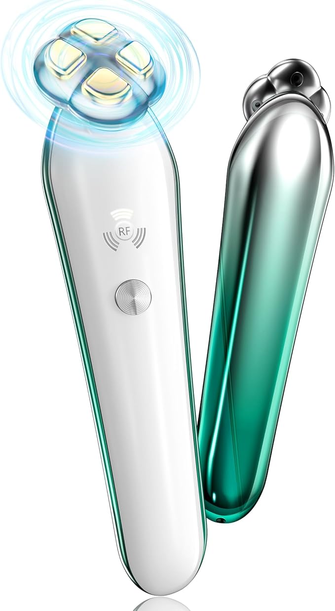 RF Radio Frequency Eye Device | 2 in 1 Eye Anti Aging Device | Under Eye Bags Treatment | Eye Bags | Eye Puffiness | Fine Line | Wrinkle Reducing - Professional RF Eye Skin Care Beauty Device