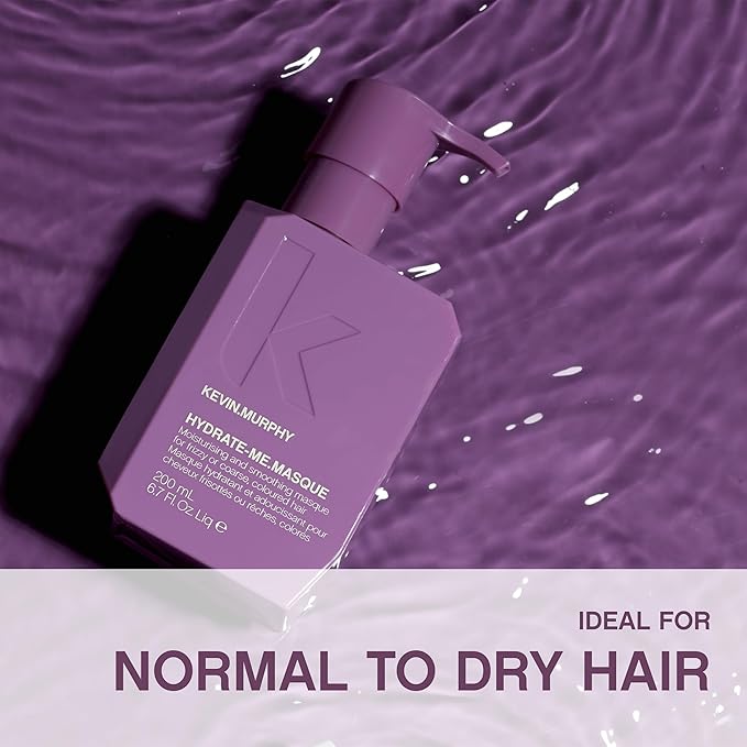 KEVIN.MURPHY HYDRATE-ME.MASQUE - Hair Masque for Damaged Hair - For Normal to Dry Hair - Hair Repair Formula - With Baobab Seed Oil & Rose Hip - Sulphate Free Hair Care - 200 mL / 6.7 fl oz